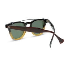Load image into Gallery viewer, THailand Style Clip-On Polarized Acetate Square Sunglasses - eyeshions