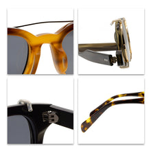 Load image into Gallery viewer, CELLULOSE ACETATE Sunglasses CLIPON Plate Washer Sunglasses Sunglasses ADSR - eyeshions