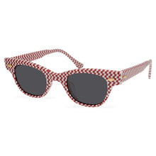 Load image into Gallery viewer, Personality Novel Unique Plate Black And White Plaid Red And White Plaid Texture Sunglasses Designer Polarized Sunglasses New - eyeshions