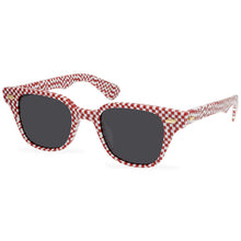 Load image into Gallery viewer, 2022 Spring New Unique Black And White Plaid Red And White Plaid Texture Acetate Frame Sunglasses New Designer Polarized Sunglasses - eyeshions