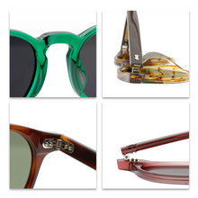 Load image into Gallery viewer, Fashion New Rivets Sunglasses Retro Stylish Polarized UV400 Sunglasses Internet Influencer Street Snap Round Frame Sun Glasses - eyeshions

